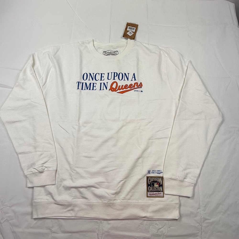 Mitchell & Ness New York Mets Once Upon A Time In Queens Sweatshirt White XL